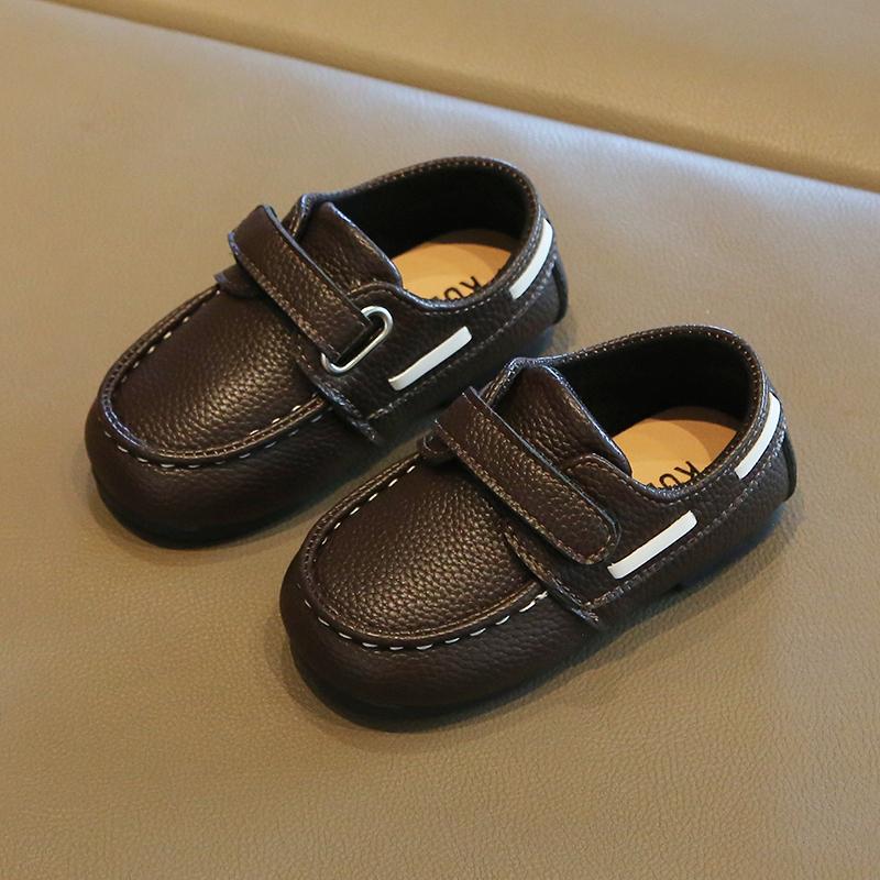 Scarpe in Pelle per Bambini Primavera Autunno Bambino Nuove da Festa Matrimonio Mocassini Moda Nero Bianco Moccasins Scarpe Piatte per Bambini