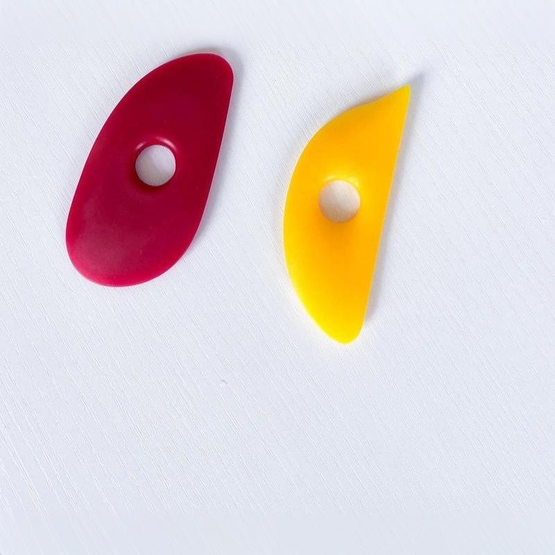 3/4/5/6/7/8/10Pcs  Soft Rubber Solid Color Set, Ceramic Soft Rubber Scraper Tool Set Ceramic Carving And Shaping Tools, Diy Clay