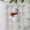 2pcs Cute Christmas Scarf Snowman Pendant Soft Christmas Tree Decorations New Year Ornaments