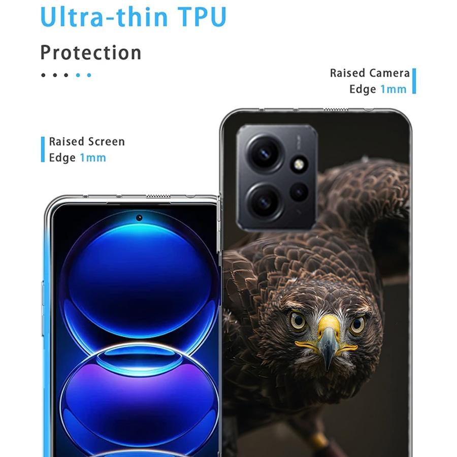 Majestic Eagle Gaze Phone Case For Redmi Note 14 15 Pro 5G 13 12 Pro Plus 11 11T 11E 11S 10 Pro 10S 9 9S Cover Cell Clear TPU Ca