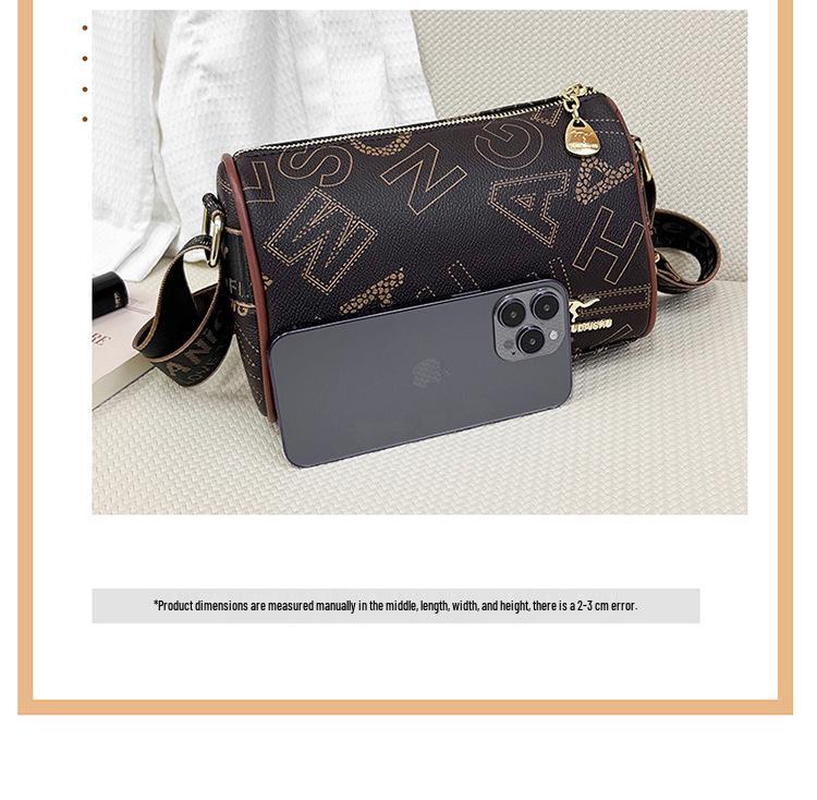 Trendy Versatile Floral Crossbody Shoulder Bag - Large Capacity Pillow Design