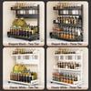 Kitchen Spice Rack Storage Organizer Countertop Knife Holder Modern Minimalist Carbon Steel