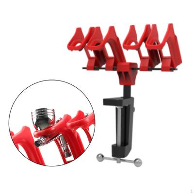 Quick Release Airbrush Holder Rack U Shaped Slot for Garage Accessories Stable Storage 360° Swivel