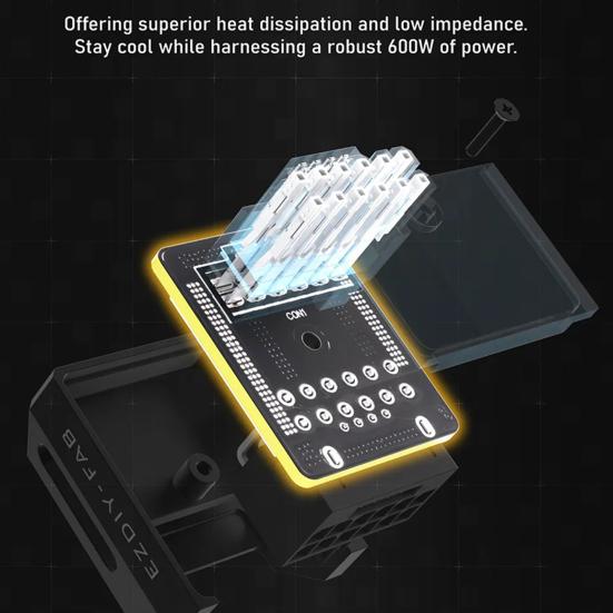 GPU Power Connector Series Graphics Card for RTX40 12VHPWR 16PIN 180 Degree Angled