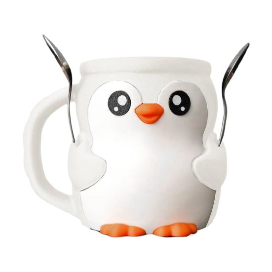 Ice Cream Cup Holder Penguin Shape Soda Beer Bottle 16 Oz Capacity Dessert Party Accessory Kitchenware