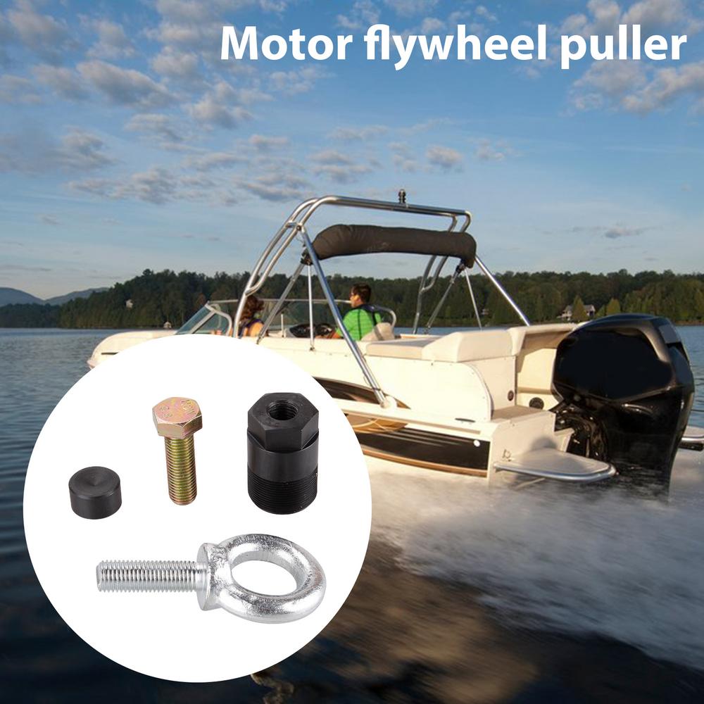 Boat Motor Flywheel Puller Aluminum Outboard Flywheel Puller Kit Mariner Black Outboard Lift Motor Flywheel Puller Set For 1/2in