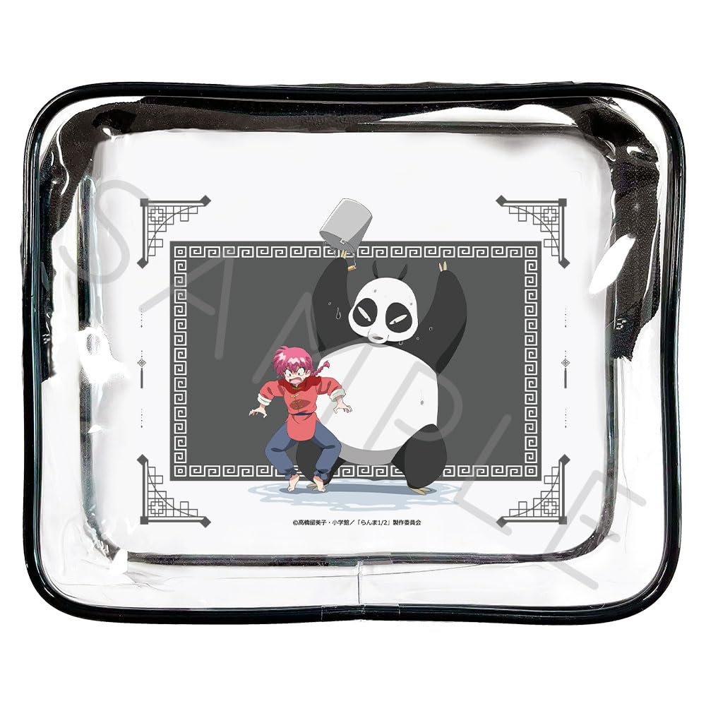 TV Anime "Ranma 1/2" [Ranma & Genma [Panda]] Vinyl Pouch C