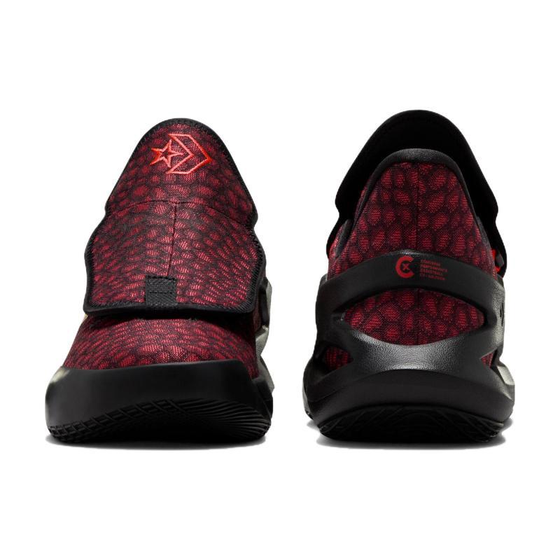 Converse ALL STAR BB TRILLIANT CX Round Toe Lace-Up Low Top Basketball Shoes Unisex Black and Red