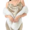 Winter Imitation Mink Fur Scarves For Women Warm Fluffy Faux Fur Wrap Fashion Versatile Party Evening Dress Fluffy Long Scarf