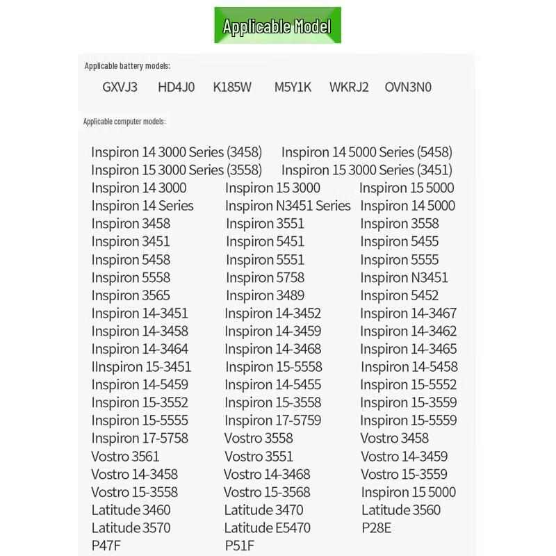 Llano M5Y1K Laptop Battery for Dell Inspiron