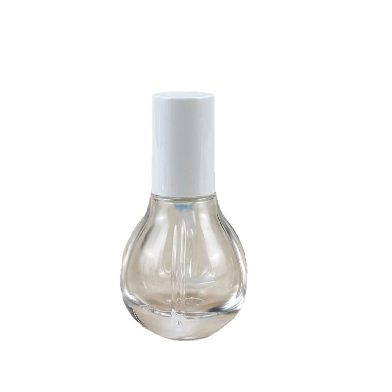 30 ml Glasflaschen für Lotionen für Reisen, Glühbirnenform, Klare leere Pumpflasche für kosmetische Cremes, Make-up, Ätherische Öle
