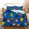 Duvet Cover Pillowcase Bedding Set Cartoon Pokemonzd Kawaii Adult Boy Girl Bedroom Decoration Children Single Double Large Size