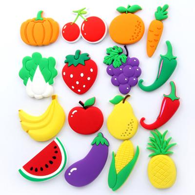 Kühlschrankmagnete 3D Paster Cartoon Kinder Geschenke Tafel Wohndekoration Gemüse Obst Dekoration Lebensmittel Aufkleber Schmuck Accessoire