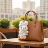 Soft Flower Skirt Bunny Pendant 12CM Rabbit Doll Pendant Fashion Stuffed Animal Keyring  Gifts