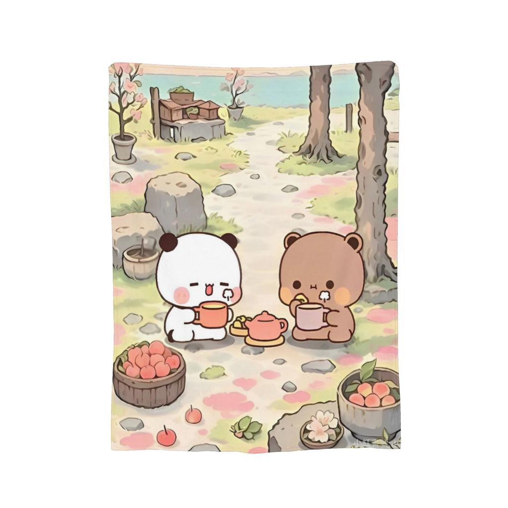 Cute Bubu And Dudu Blankets Fleece  Soft Throw Blanket For Bed Bedspread
