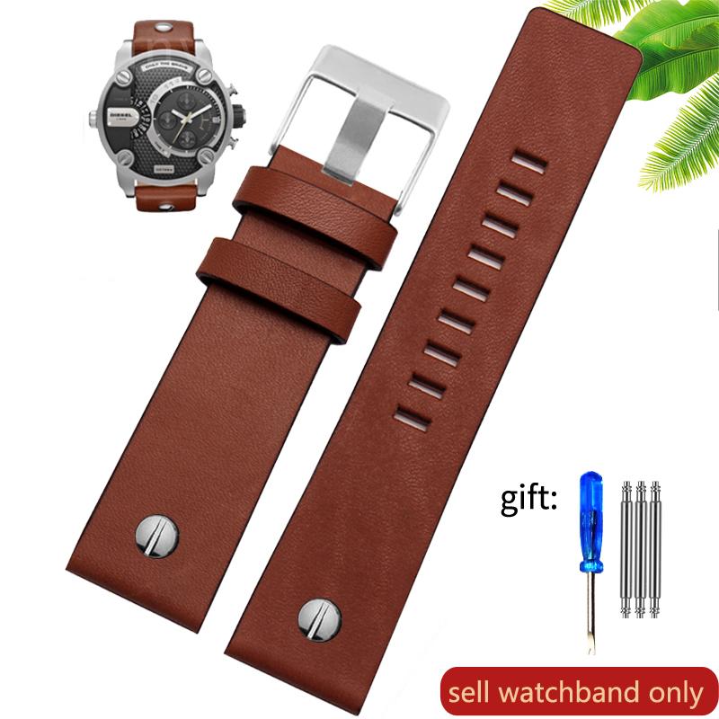 

ОДИН Оригінальний Шкіряний Ремінець для Годинника Diesel Шкіряний Ремінець для Годинника Великий Циферблат Dz7333 Dz7348 Dz4318 Чоловічі та Жіночі АксесуариMN 28mm