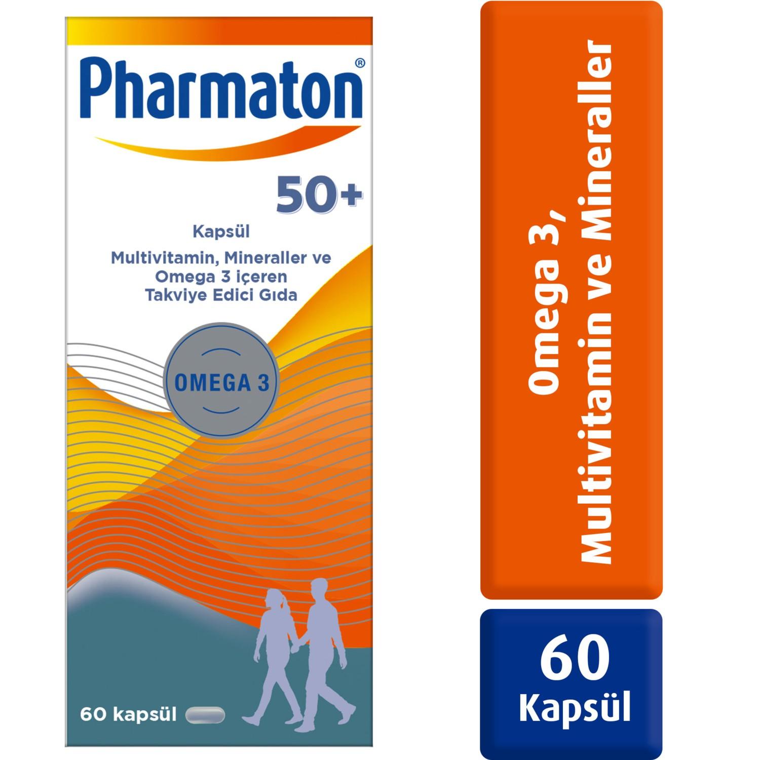 Pharmaton 50+ Plus Food Supplement 30 Capsules 60 Capsules – buy