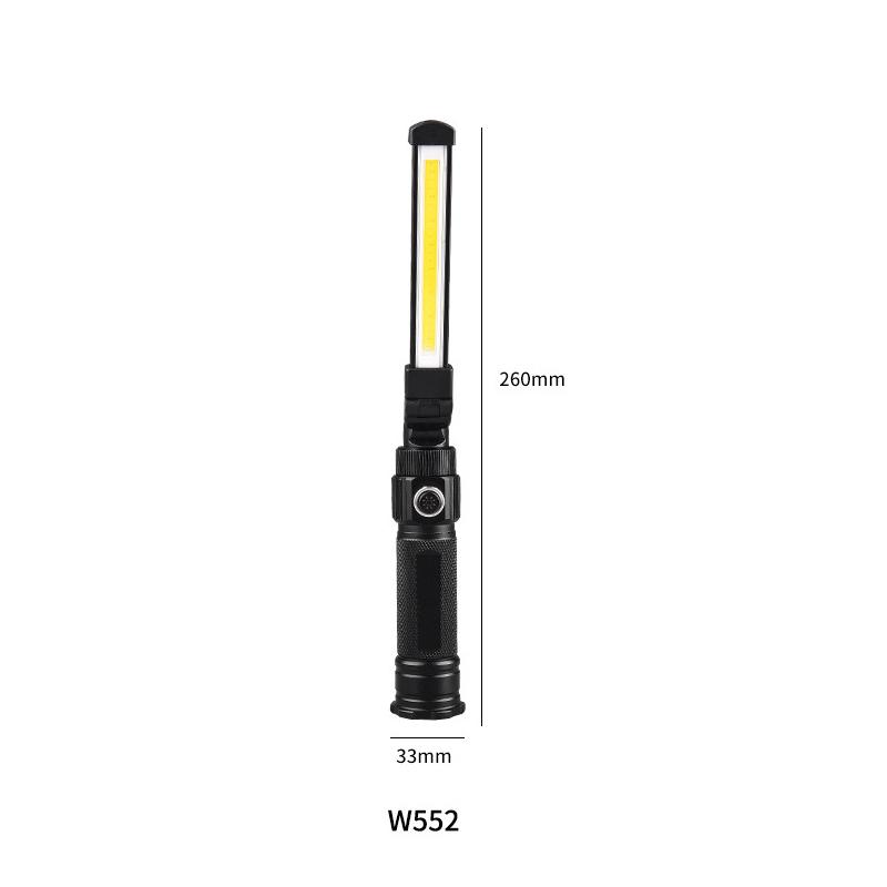 Multifunctional Folding Work Light LED Flashlight Magnetic Lamp 360° Rotating Portable Camping Light 5 Lighting Modes Lamp