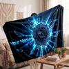 Sheffield Wednesday FC Personalized Fleece Blanket With Football Logo, Custom Name Text Soft Warm Home Throw Blanket