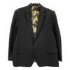 ETRO Black 2B tailored jacket with botanical tiger lining Jacket 60 blackUsed