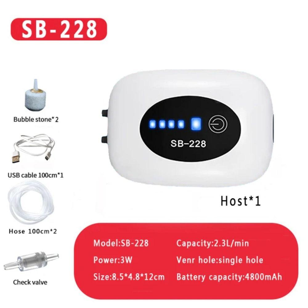 USB Charging Fish Tank Oxygen Pump Small Fishing Oxygenator Aquarium Oxygen Air Pump  Fish Tank