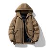 Padded Clothes Men's Winter New Thickened Solid Color Bread Clothes Jacket Student Trend Loose Couple Cotton Clothes Men