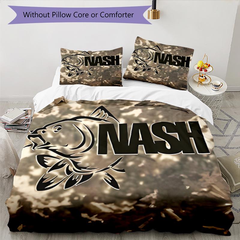 3pcs Nash Tackle1 pattern bedding set duvet cover set includes duvet cover &pillowcases, perfect all season bedroom decoration & gift