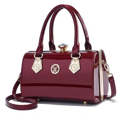 2023 Shiny Leather Evening Bag - European American Fashion, Single Shoulder, Crossbody, Handheld