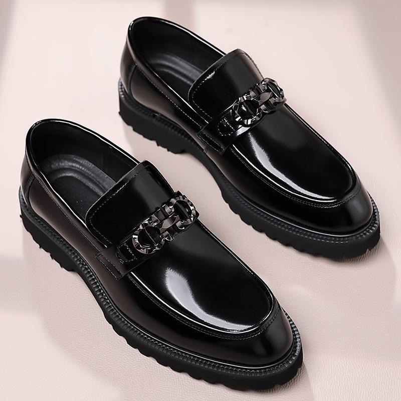 Mocasini pentru bărbați în stil britanic Pantofi din piele de afaceri Pantofi pentru bărbați din piele naturală pantofi casual pantofi pentru bărbați din piele lăcuită