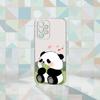 Cute Panda Phone Case Transparent Silicone Soft For Samsung S25,S24,S21,S22,S23,S30,Ultra,S20,Plus,Fe