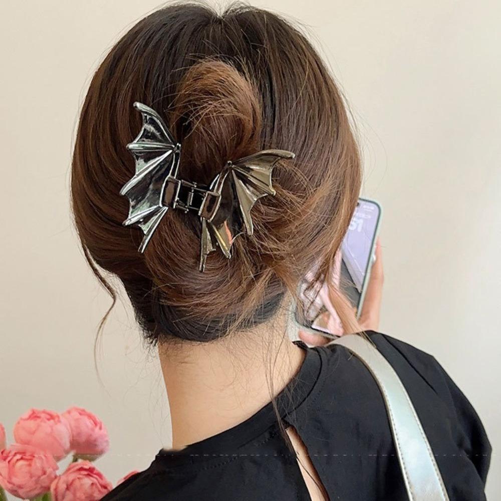 Y2k Bat Claw Clip Korean Style Bat Hairpin Gifts Bat Wing Hair Claw  Festival