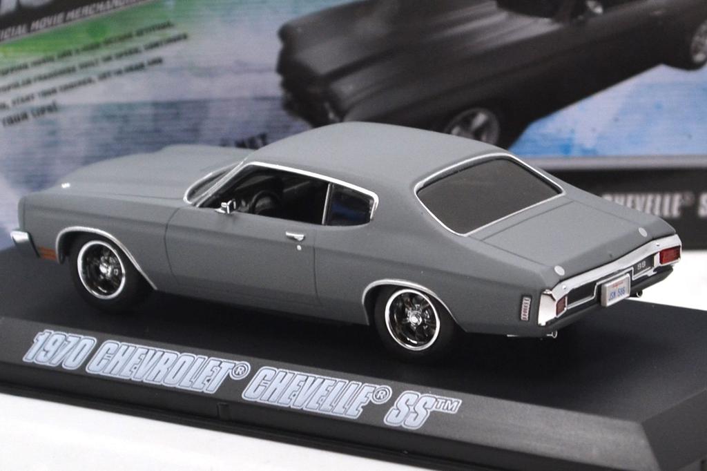 GREENLIGHT 1970 CHEVROLET CHEVELLE Greenlight scale Furious 1970 Chevrolet Chevelle 143SCALE "FAST FURIOUS" "DOM'S SS" (GRAY) 143 "Fast MAX"