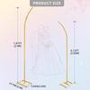 Runtowo 2pcs/set Metal Wedding Arch Frame ,Wedding Decorations Balloon Arch Stand , Birthday Party Background Decoration
