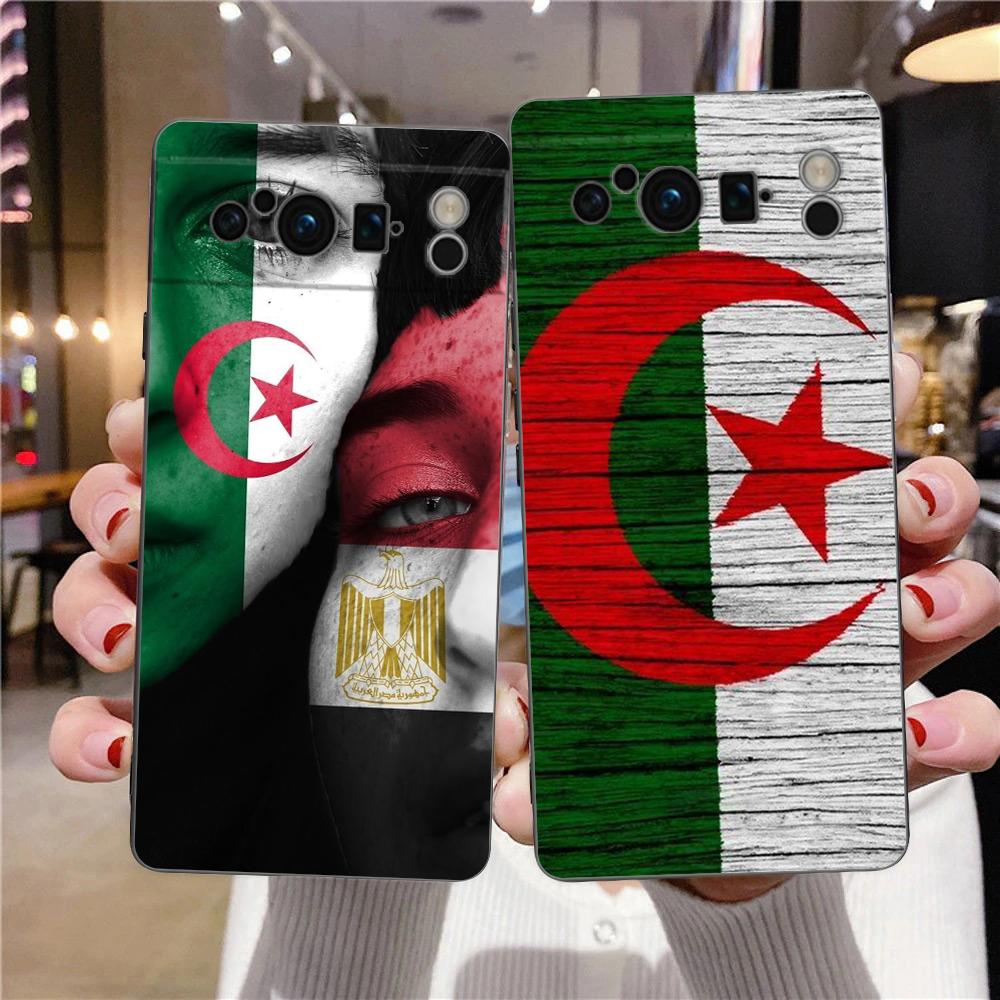 Algeria Passport Phone Case For Google Pixel 10 9 8 7 6 Pro XL 9A 8A 6A 7A 5G Soft Shockproof TPU Black Cover