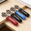 Car Emblem Alloy Keyring Motorcycle Suede Leather Keychain For Civic Accord Fit Jazz Pilot CRV Odyssey Passport City Vezel LV4