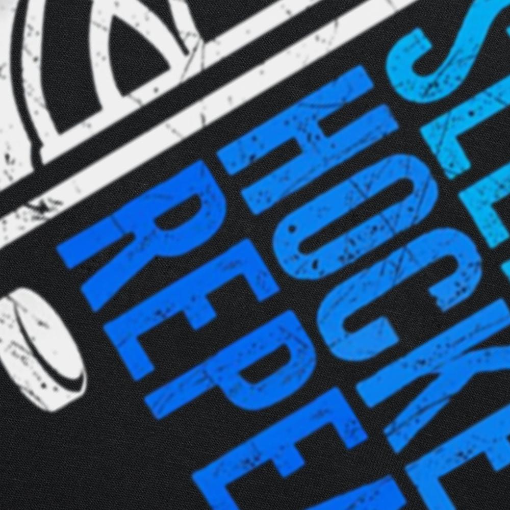 Eat Sleep Hockey Repeat Funny Boys Hockey Player Graphic T-shirts Men Fashion Casual Tshirt 100% Cotton Loose Oversized T Shirt