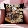 Singer BBruno Mars Cushion Cover Breathable Linen Pillowcase Summer Odorless EcoFriendly Invisible Zipper Washable