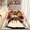 Sports Area Rug, Muhammad Ali Boxing Float Like Butterfly Pop Art Poster, Man Cave Decor, Non-Slip Mat