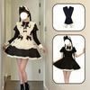 KALAOK Maid Costume Cosplay Cute Halloween Popular for School 8295 Small Set, Maid, Costume, Festivals, Women's Costumes, Beige,