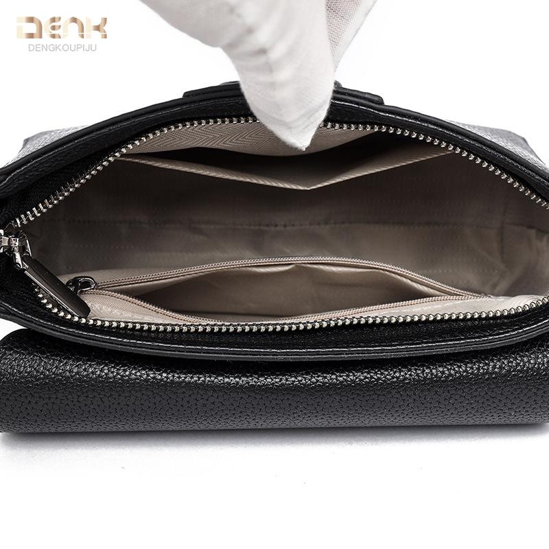 Genuine Leather Women's Bag Retro Small Square Bag Fashionable Underarm Bag Single-shoulder Crossbody Bag