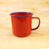 OLOEY 700ml Vintage Red Enamel Mug Set