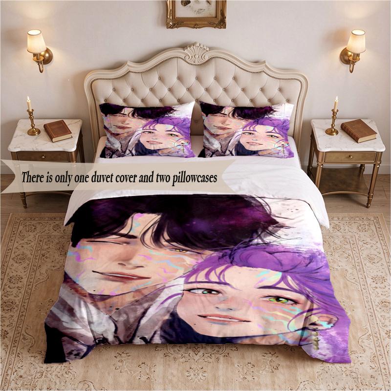 rujinu (28) Bedding Set 3 Pieces Includes 1 Duvet Cover And 2 Pillowcases Soft Bed Decor Gift