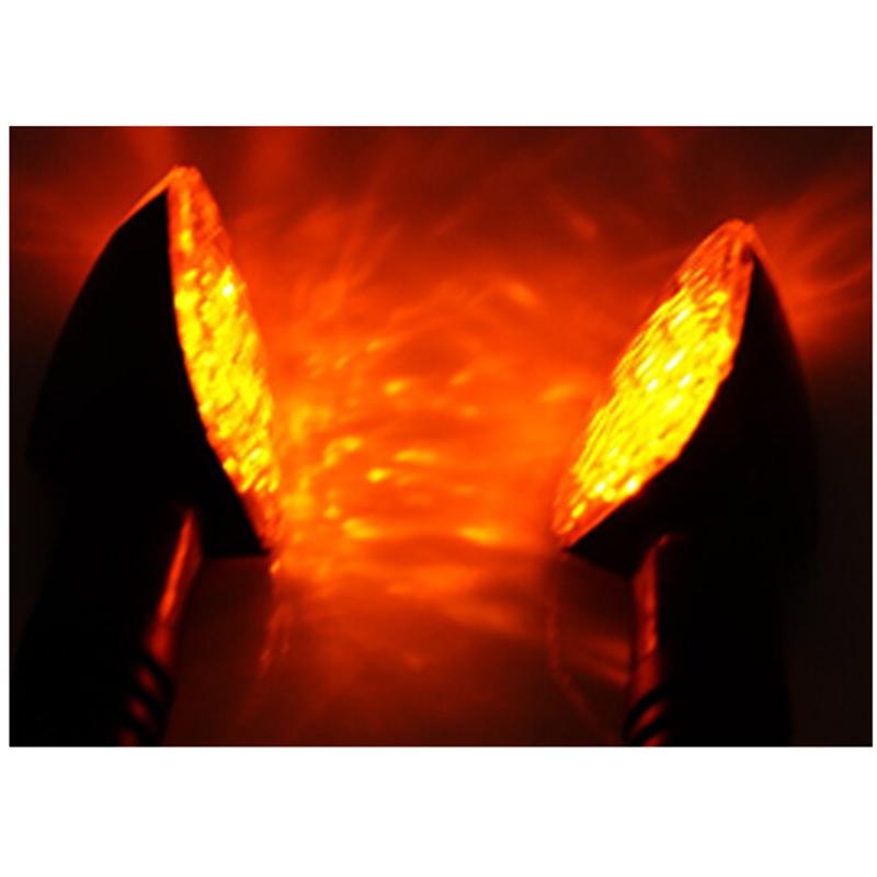 4Pcs/Set New Universal Motorcycle LED Turn Signals Long Short Turn Signal Indicator Lights Blinkers Flashers Amber Color Parts
