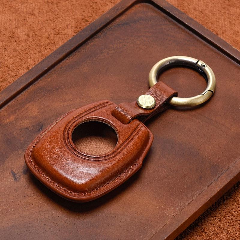 Vintage Genuine Leather Key Case for Harley Sportster, Pan America, and Nightster