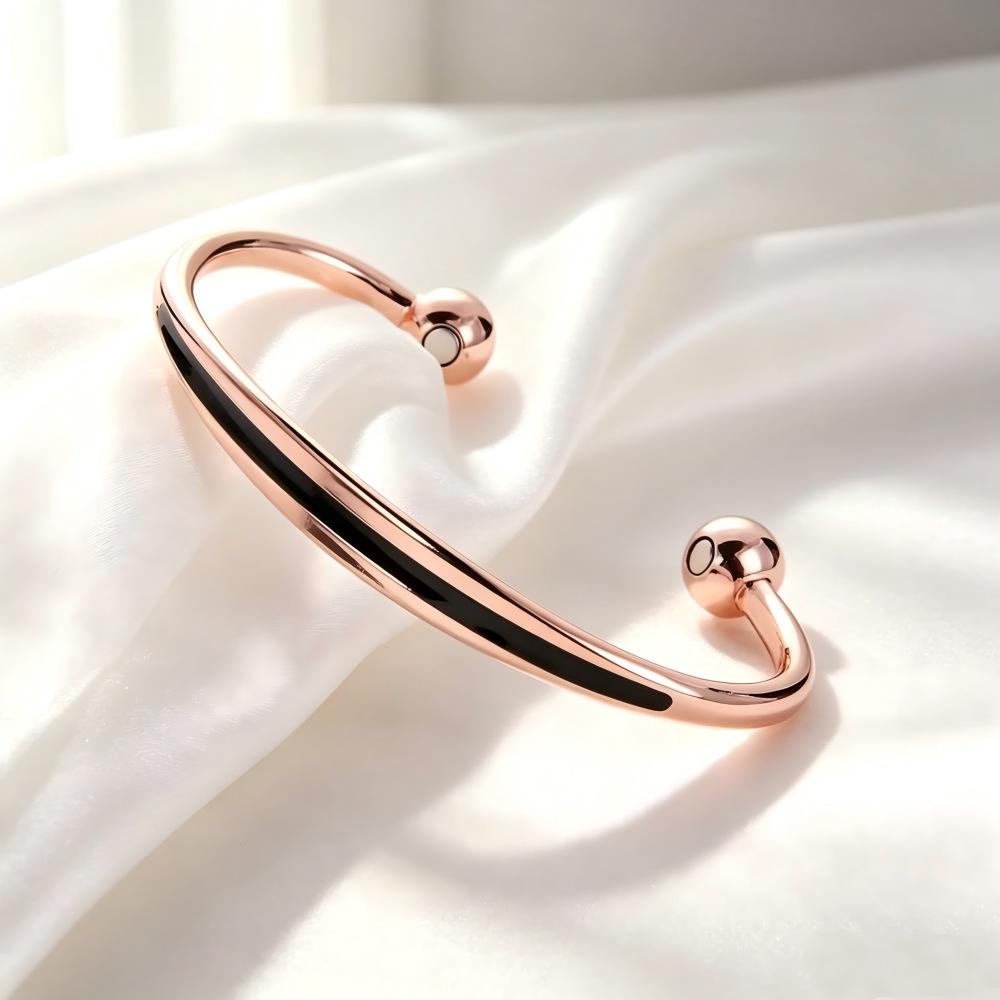 Trendy Adjustable Rose Gold Magnetic Bracelet