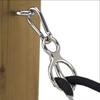 Stainless Steel Horse Tie Ring Set Safety Blocker Tie Ring Carabiner Eye Screw Equestrian Rope Holder Stable Trailer