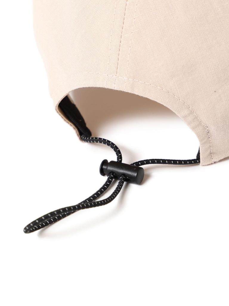 [Ray Beams] 6 Panel Linen Cap for Women, Beige, One Size