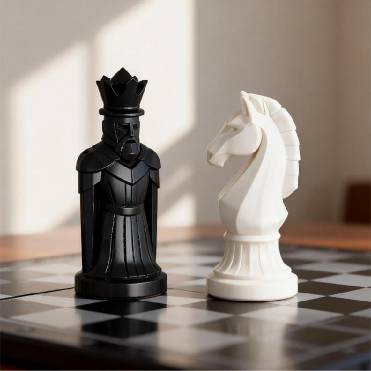 Multipurpose Chess Piece Moulds For Artistic Creation Including Chocolate Candle And Plasters Educational And Fun