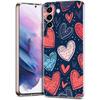 Colorful Love Heart Phone Case For Samsung Galaxy S24 Ultra S23 FE S22 S20 S21 5G S10 S9 Plus S10E S8 Soft Silicone Clear Cover