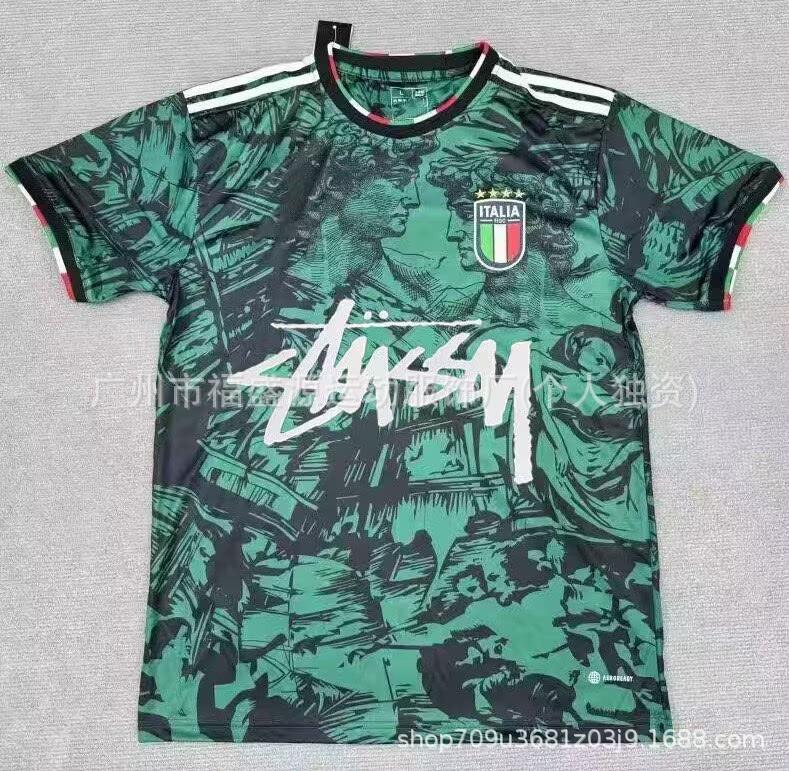 Retro Jersey Brazil Argentina Germany England Portugal Spain Signature Short Sleeved Football